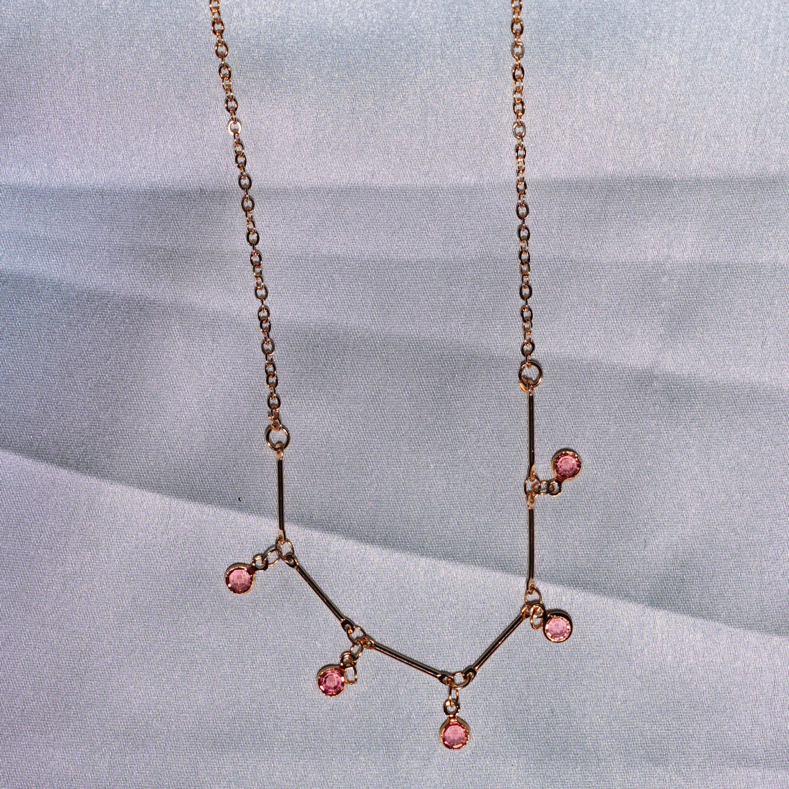 Elegant Stylish Pink Neck Chain
