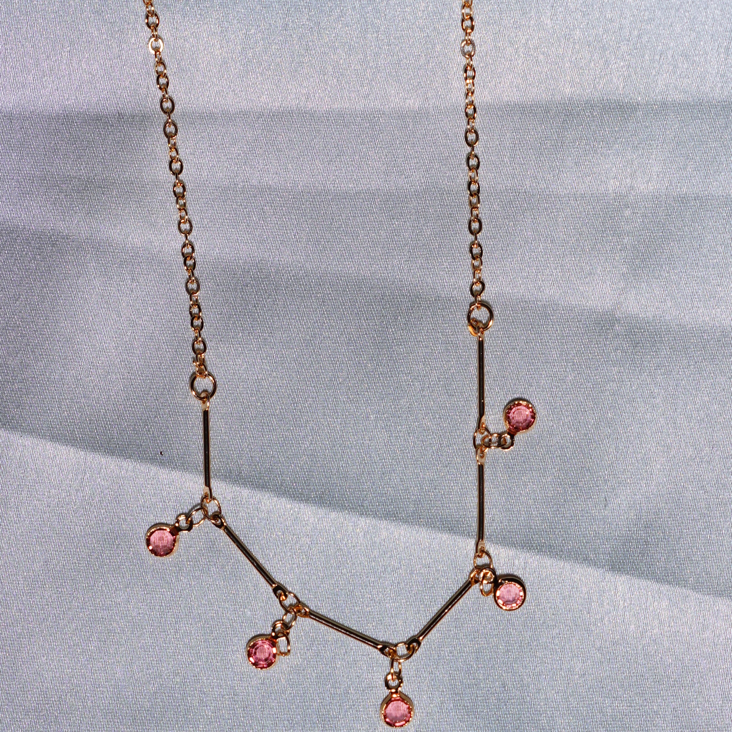 Elegant Stylish Pink Neck Chain